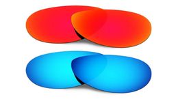 Gafas de sol lentes de reemplazo polarizados Hkuco para retroalimentación RedBlue 2 pars3188946