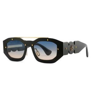 Lunettes de soleil Vente chaude Nouvelle arrivée populaire petit cadre polygone hommes et femmes lunettes de soleil avec conception de marque de luxe pour lunettes de lunettes unisexes J240508