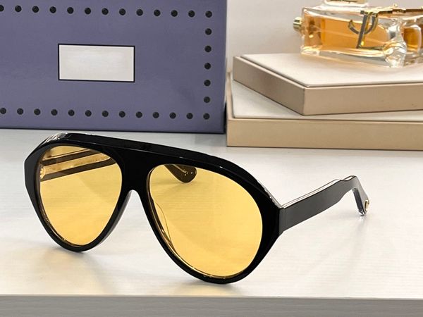 Gafas de sol Gafas de sol de diseño vintage para mujeres, mujeres, hombres, hombres, ojo de gato, montura negra, lentes amarillas uv400, gafas de moda, gafas de sol frescas, ropa de sol ornamental