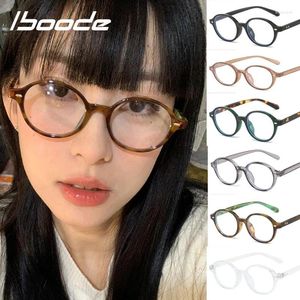 Lunettes de soleil Iboode Retro Verres ovales Computer Anti-Blue Light Fime Filles Filles Green Frames Myopia Men Optical E EOIGLASSES UNISEX