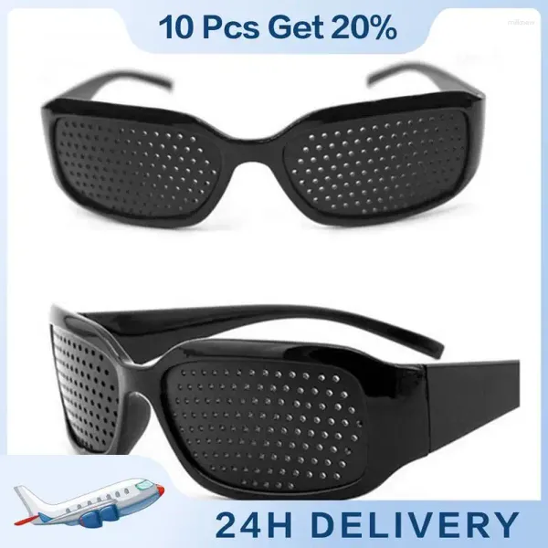 Lunettes de soleil améliorant les lunettes légères et confortables à porter 142 40 32mm lunettes Anti-fatigue lunettes noires sténopé