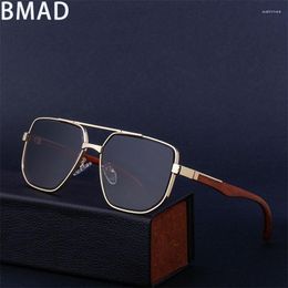 Zonnebrillen in luxe mode -ontwerper houten voor mannen zomeraccessoires zonnebril vintage gafas trending oculos
