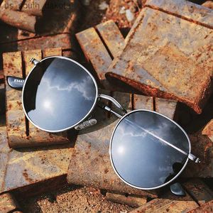 Zonnebrillen Jackjad 2021 Vintage Classic Polarisated 3447 Round Metal Style Sunglasses Women Ins Brand Design 50mm Sun Glazen Oculos de Sol L230523