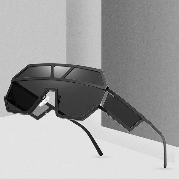 Gafas de sol JackJad 2022 Moda Modern Future Style Metal Shield Men Cool Side Lens Diseño de marca Gafas de sol 1639SunglassesSunglasses
