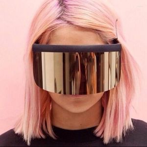 Zonnebril JackJad 2022 Fashion Oversized Mask Shape Shield Style Cool Street Snap Brand Design Zonnebril 1799