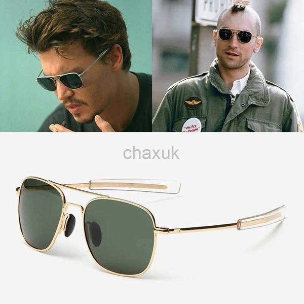 Gafas de sol Jackjad Fashion Men Ejército Estilo de aviación Militares Gafas de sol polarizadas Conducción de la marca Diseño de solas Oculos de Sol Masculino 24416