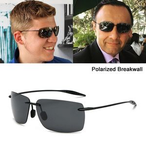 Lunettes de soleil JackJad Sports TR90 ultra-léger sans monture cadre Breakwall Style pour hommes femmes Vintage polarisé marque Design lunettes de soleil