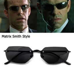 Gafas de sol JackJade Vintage Classic Matrix Agent Smith Style Gafas de sol polarizadas para hombres Cool Rivet Brand Design Gafas de sol Oculos De Sol Z230726