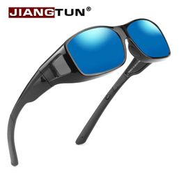 Lunettes de soleil JIANGTUN marque polarisée UV400 ajustement sur lunettes pour hommes et femmes lunettes couverture lunettes de soleil lunettes de pêche gafas mujer 2020 YQ240120