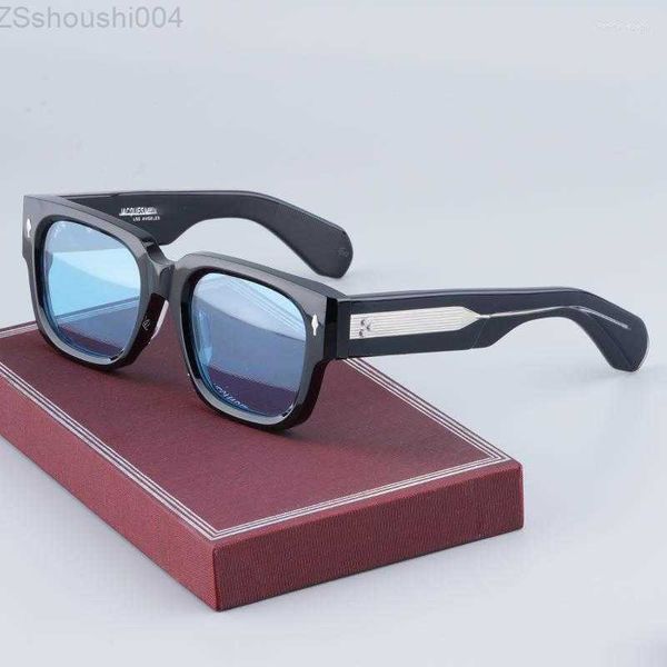 Gafas de sol JMM ENZO Acetato Pesado Original Con muescas Diseñador clásico Gafas de marca Hombres Mujeres Gafas con estilo T2I8