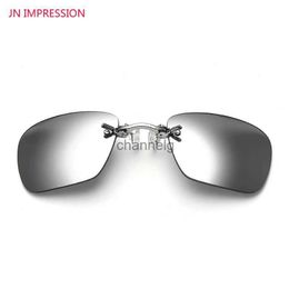 Lunettes de soleil JN IMPRESSION carré Clip sur nez Mini lunettes de soleil hommes Cool Steampunk lunettes de soleil femmes Vintage métal noir revêtement Gafas YQ231127