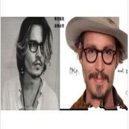 lunettes de soleil Johnny Depp Woody Allen oculos de qualité supérieure Marca Rodada oculos moldura Lemtosh Preto frete gratis ou tamanho 314B