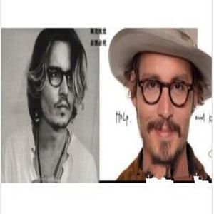 lunettes de soleil Johnny Depp Woody Allen oculos de qualité supérieure Marca Rodada oculos moldura Lemtosh Preto frete gratis ou tamanho 235g