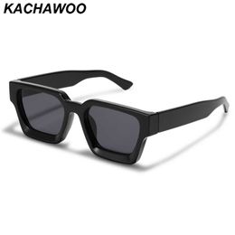 Zonnebril kachawoo zwart vierkante frame zonnebril mannen luipaard bruine retro zonnebrillen rechthoek vrouwen zomertinten unisex drop-shipping g221215
