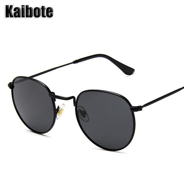 Gafas de sol Kaibote S-P3447-M Moda Metal polarizado Protección UV Marco ovalado Calidad Gafas de sol Gafas al aire libre Ma245A
