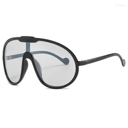 Zonnebrillen kammpt oversized wind goggle dames mode monoblok outdoor trendy merk ontwerp UV400 bescherming tinten brillen