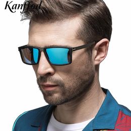 Lunettes de soleil Kanffod 2021 Femmes masculines classiques polarisées masculines conduisant des lunettes de pêche UV400 Blue Zonnebril 323W
