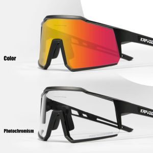 Zonnebrillen Kapvoe 4 lenzen fotochromic fietsbril comfortabele mannen vrouwen buiten sport zonnebrillen bergwegen fietsen fietsen riding bril