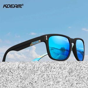 Gafas de sol KDEAM Casual Hombres Gafas de sol polarizadas Bisagra de tornillo de 5 barriles Conducción al aire libre Gafas de sol para mujeres Categoría 3 resistente al desgaste YQ240120