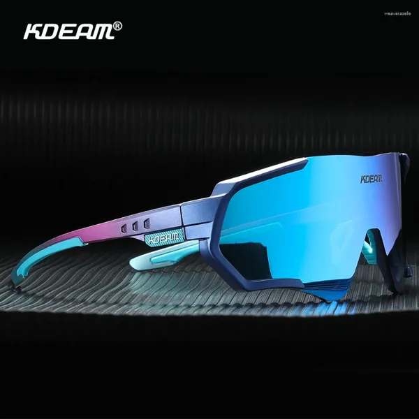 Lunettes de soleil KDEAM Cool hommes polarisées cyclisme TR90 cadre mode vélo équitation lunettes de sport randonnée plage fête lunettes UV400