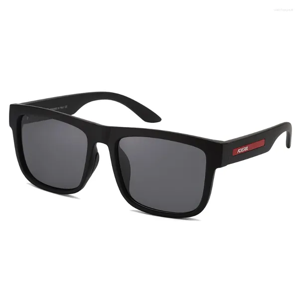 Lunettes de soleil KDEAM Mode Hommes Polarisés Classique Carré 3D Logo Designer Lunettes À La Mode Randonnée Pêche Sports Femmes Nuances UV