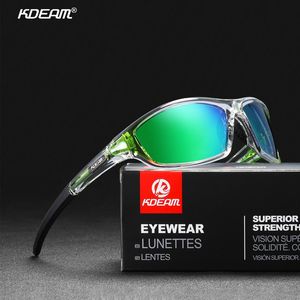 Zonnebril KDEAM Trendy 2022 TR90 Gepolariseerde Bril Mannen Shades Zonnebril Vrouwen UV400 Sport Cyclus Gafas De Sol Drop