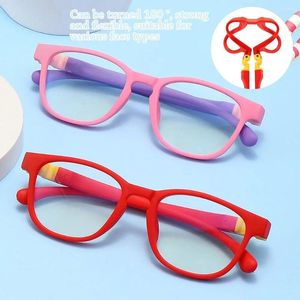 Lunettes de soleil enfants lunettes anti-lumière bleue amovibles en silicone enfants garçons filles lunettes d'ordinateur lunettes de protection oculaire ultra monture