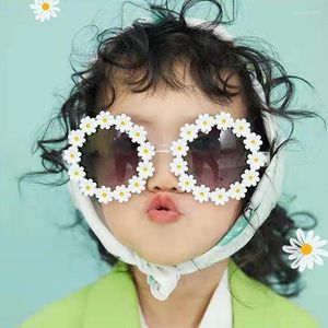 Lunettes de soleil enfants enfants rond fleur filles garçons bébé Sport nuances lunettes UV400 extérieur Protection solaire lunettes Gafas