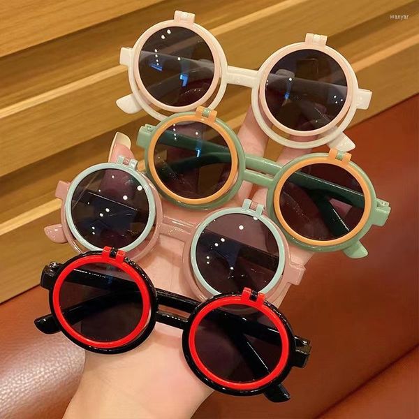 Gafas de sol polarizadas para niños y niñas, gafas de sol de silicona para niños, gafas de diseñador de marca para bebés UV400