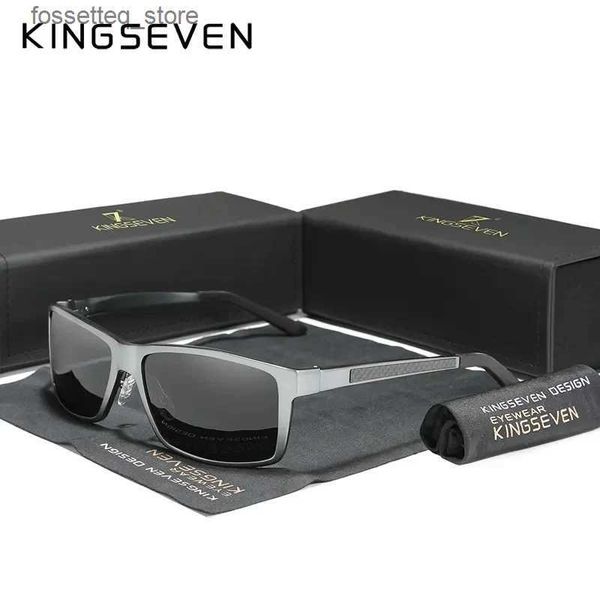 Gafas de sol KINGSEVEN 2023 Gafas de sol para hombre Aluminio Magnesio Polarizado Espejo de conducción Gafas para hombres / mujeres UV400 Oculos Protección L240322