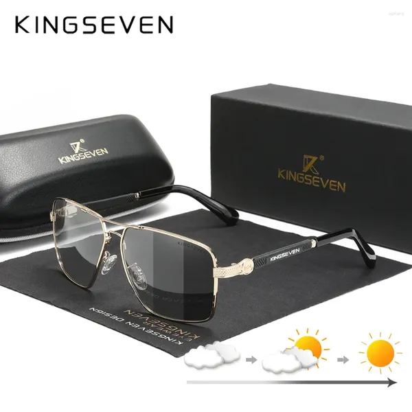 Gafas de sol Kingseven Diseño Lente de recubrimiento Polarizado Marco de reinicio de automóvil