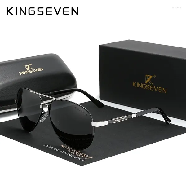 Gafas de sol Kingseven Fashion Men's Polarizado Pesca de aluminio Conducción de lentes solares Men Uv400 Pocromismo Masculino