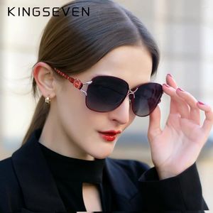 Lunettes de soleil Kingseven pour les femmes conception de lunettes de soleil de style élégant polarisé UV400 pour les lunettes