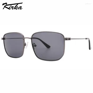 Lunettes de soleil Kirka Fashion surdimensionnée Polarisée Fashion épais images en métal unisexe UV400 Pêche / escalade des lunettes masculines Vacances S6006