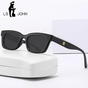 Lunettes de soleil Brand coréen Cat Eye Polarisé Femmes Luxury Acetate Small Sun Glasses Men Qualités Nuures noires Uv400 Eyeglasse