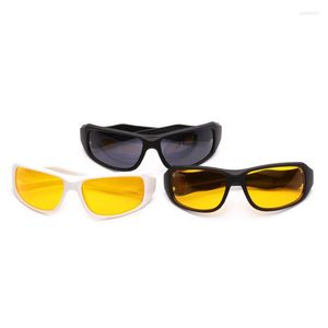 Lunettes de soleil Krmding Brand HD-Sale-Night-Driving-Glasses-Anti-Glare-Glasses for-Sail-Driving-Sunglasses-Yellow-Lens avec