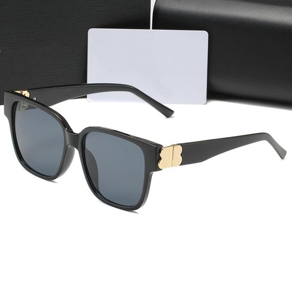 Gafas de sol diseñadores de damas mica marcas de moda populares b logotipo retro gafas de forma de ojo gafas ocio de estilo salvaje uv400 protección viene 551