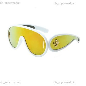 Lunettes de soleil dames designers lunettes de soleil une pièce lowees hommes lunettes de mode nouvelle aile moulage style européen américain plusieurs couleurs assorties boîte marque sun glass