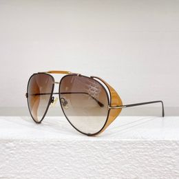 Zonnebrillen dames heer ontwerpers populaire mode retro Pilot-vorm montuurbril Vrije tijd wilde stijl UV400-bescherming wordt geleverd met doos