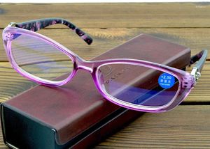 Lunettes de soleil dames petit cadre violet TR90 poids léger flexible rétro lunettes de lecture lunettes de lecture 0,75 1 1,25 1,5 1,75 à 4