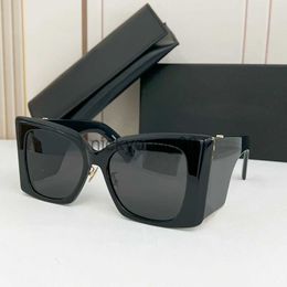 Zonnebrillen Grote zwarte Blaze-zonnebril voor dames Grote zonnebrilontwerpers Sonnenbrille gafas de sol UV400-beschermingsbril met doos x0710 x0828