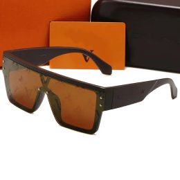 Lettre de lunettes de soleil V waimea l le même modèle de protection UV Protection de protection UV de haute qualité pour les femmes de luxe pour hommes 9856