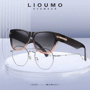 Lunettes de soleil LIOUMO 2023 New Fit Over Myopia Glasses Cover Sunglasse Polarized Men Women UV400 Anti-Glare Cover Sun Glasses Safe Driving 240401