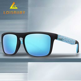 Lunettes de soleil LOISRUBY marque Design lunettes de soleil carrées hommes lunettes de soleil polarisées UV400 lunettes de soleil femmes nuances oculos de sol masculino P230406