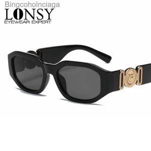 Gafas de sol Lonsy Fashion Square Gafas de sol mujer Diseño de marca Black Gradiente Gafas de sol femenino