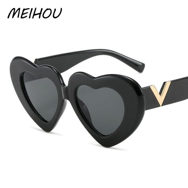 Lunettes de soleil amour coeur en forme femmes mode rétro oeil de chat lunettes de soleil concepteur voyage fête nuances UV400