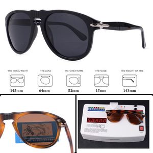 Lunettes de soleil Designer Luxe Hommes Vintage Piloto Polarizado Casual Outdoor Shades 649 Womes Lunettes