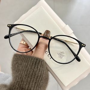 Zonnebril Luxe Merk Ronde Bijziendheid Bril Blauw Licht Blokkeren Eyeglasse Mannen Recept Dichtbij Zicht Dioptrie 0 Tot 4 0 230629