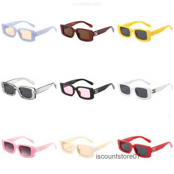 Lunettes de soleil de luxe Mode Offs Blanc Cadres Style Carré Marque Hommes Femmes Lunettes de Soleil Flèche x Cadre Lunettes Tendance Lunettes de Soleil Lumineux