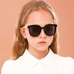 Gafas de sol de lujo para niños gafas de sol de silicona polarizadas niñas niño moda marca diseñador gafas de sol bebé sombras niños UV400 231017